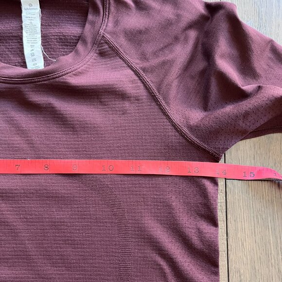 Lululemon Swiftly Tech Long Sleeve Top Size 4 Brown Seamless Running Yoga - Picture 5 of 6